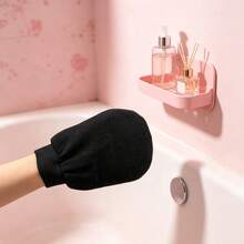 Soft Pink Reusable Silicone Exfoliating Glove Double Face Design Daily Bath Skin Cleansing Tool - As Picture Show - View 4