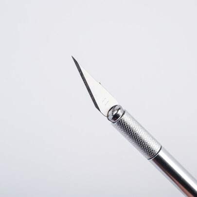 Aluminum Pen - Shaped Hand Carved Cutter For Paper Cutting Journaling Artistic Crafts