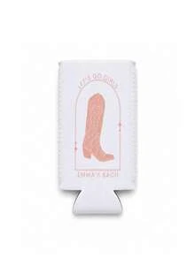 Manchon isotherme personnalisé pour boisson de mariée avec texte, manchon isotherme portable pour boisson, convient pour les événements d'enterrement de vie de jeune fille. Cadeau idéal pour les rassemblements pré-mariage des filles et les cocktails en plein air, souvenir unique rempli de doux souvenirs de mariée. - Multicolore - Voir 11