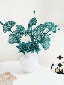 1/2/4pcs Artificial Plant,Christmas Tree Decorations And Ornaments,Sparkling Glitter Berry Bouquet For Festival Wedding Party Home Indoor Dining Table,Room,Bedroom Decoration,Rattan Decoration Accessories,Christmas Tree And Christmas Plant Decor - Green - View 5