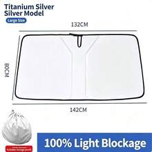 1pc Foldable Portable Car Windshield Sunshade Umbrella, UV Protection Heat Insulation Front Window Sunshade, Suitable For Sedan And SUV, Quickly Reduces Interior Temperature In Summer - A - View 10