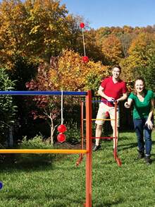1 Set Equestrian Ring Toss Game Set, Ladder Toss And Golf Ball Outdoor Leisure Rings - Multicolor - View 2