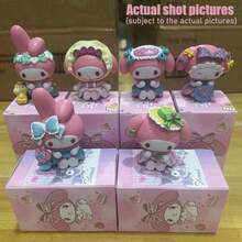 Sanrio 盲盒 My Melody 茶會搖搖馬神秘系列，粉色可愛動漫風角色，柔和配色，附多件配件，適合桌面裝飾與展示，收藏級動漫公仔盲盒 - 彩色 - 查看 13