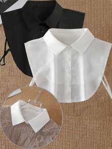 4/2/1 Fake Collar , Half Shirt Collars Tops Detachable Dickey Collar, Daily Graduation Halloween Winter Christmas For Dresses Blouses Sweaters - Multicolor - View 1