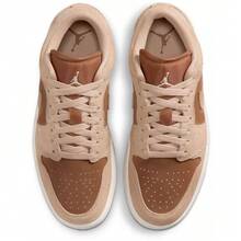 Nike Air Jordan 1 Low Women's Shoes Legend Md Brown/Lt British Tan/Chalk DC0774-205 | Low-Top Versatility, Everyday Wearable - 淺棕色 - 查看 5