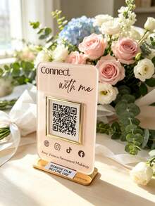 客製化壓克力 QR Code 告示牌，商業付款碼立牌，支援圖片與文字客製化！高透明壓克力材質，耐磨防水耐用，QR Code 辨識靈敏，可用作牆貼、桌面立牌，適用於便利店、餐廳、實體店，免費版面設計 - 彩色 - 查看 6