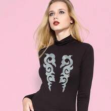 New Arrival Gold & Silver Floral Collar Applique – Garment Trim & Embroidery Motif Patch - Multicolor - View 7