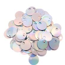 140pcs 20mm Large Hole Flat Round Holographic Sequins, Loose Sequins With 5mm Large Hole For Handmade Crafts, Art, Jewelry Making, Sewing, Embroidery, Party Decoration, Suitable For Decorating Clothing, Shoes, Hats, Crafts, Sewing Decoration, And Wedding And Christmas Decoration (20g Is Approximately 140pcs) - 20g - View 14