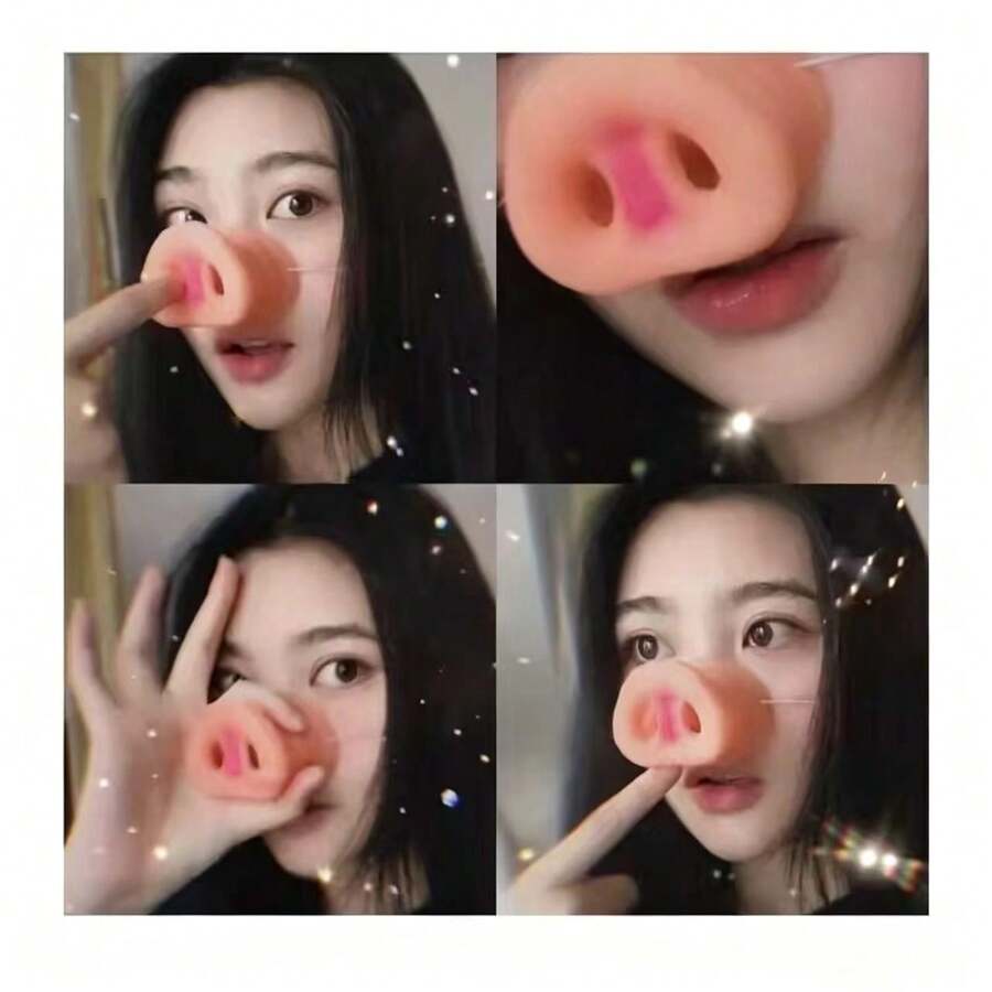 1PC Pig Nose Prop - Funny Pig Nose Prank Toy, Realistic Pig Nose For Prank, Performance, Halloween Party
