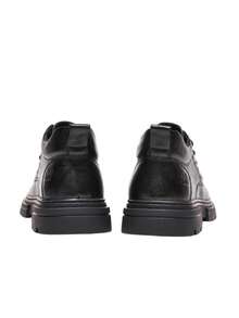 CAMEL CROWN Men's Business Casual Leather Shoes, Soft Sole, Anti-Slip, Comfortable, Breathable, Suitable For Formal Occasions - Black - View 3
