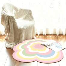1PC Dopamine Candy Colorful Flower Soft Living Room Rug, Bedroom Decor, Home Leisure Carpet, Decorative Rug, Bedroom Decor, Small Rug, Carpet, Home Decor, Living Room Rug, Living Room Small Rug, Washable Carpet - Multicolor - View 3