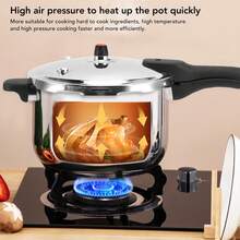 12 L Stainless Steel Pressure Cooker With Lid, Quick Cooking, Compatible With Induction, Gas, Electric, And Ceramic Cooktops - View 2