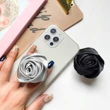 Elegant 3D Rose Phone Stand, Adhesive Foldable & Telescopic, Versatile Premium Fashion Phone Accessory, Great Gift For Girls - Multicolor - View 6