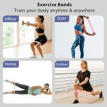 1-5pcs TPE Resistance Band Set, Hip Circle Fitness Bands For Squats, Glute Training, Stretching, Yoga, Pilates, Flexibility And Mobility Exercises, Leg And Arm Shaping Fitness Equipment, Multi-Level Tension Rings, Suitable For Gym, Dance And Home Strength Training - Multicolor - View 7