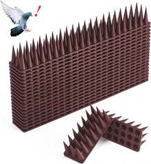 Bird Spikes, 24 Pack 43 Cm Pigeon Deterrent For Small Birds Raccoon Cats Defender For Outside To Keep Squirrel Away, Plastic Fence Spikes Covers 10M - View 6