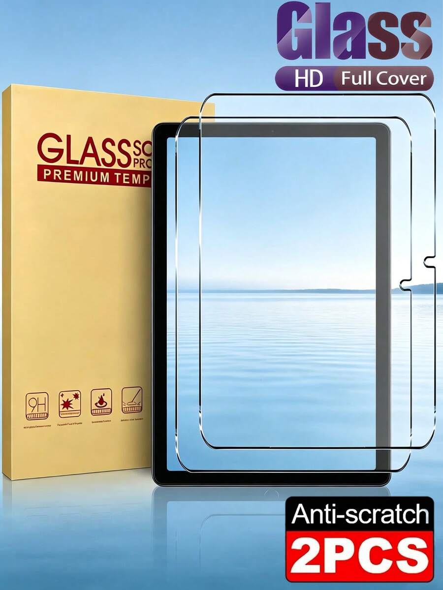 2pcs HD Tempered Glass Screen Protector 9H Hardness Full Coverage Anti-Explosion Anti-Scratch Compatible With Samsung Galaxy A7/A8/A9+/A11+/S6/S7/S8/S9/S10/S10FE/S11 Bubble-Free Auto-Adsorption Smooth Oil-Resistant Protective Film