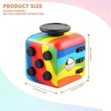 1 Set 6-Sided Starry Sky Multi-Color Stress Relief Anti-Anxiety Handheld Fidget Toy For ADHD Autism Sensory Birthday Party Gift - View 6