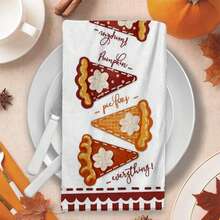 2/4/48pcs Autumn Series Pattern Printed Kitchen Towels - Ultra Soft, Highly Absorbent Polyester Dishcloths And Hand Towels, Perfect For Holiday Decor, Kitchen Decor, Party Decor - Multicolor - View 7