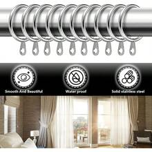 Anillos para Colgar Cortinas de Metal con Ojales para Cortinas, para Cortinas y Varillas, 38 mm de Diámetro Interior, 20 Unidades (Plateado) - 1PC - Ver 5