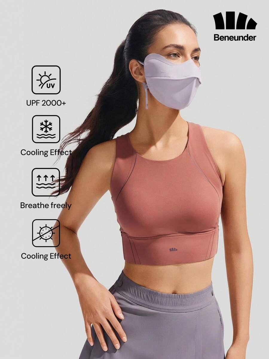 Beneunder Eye-Covering Ultra-Strong Sun Protection Face Mask MP831 - Mauve Purple - View 1