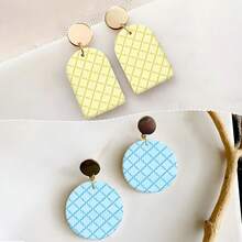 1 PC Retro Abstract Grid Pattern Polymer Clay Texture Roller, Polymer Clay Earring Making Roller - Very Suitable For Making Polymer Clay Texture Sheets - GL197 - View 11