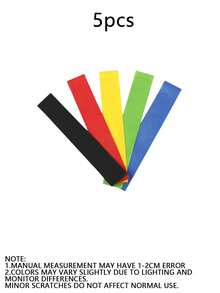 1-5pcs TPE Resistance Band Set, Hip Circle Fitness Bands For Squats, Glute Training, Stretching, Yoga, Pilates, Flexibility And Mobility Exercises, Leg And Arm Shaping Fitness Equipment, Multi-Level Tension Rings, Suitable For Gym, Dance And Home Strength Training - Multicolor - View 12
