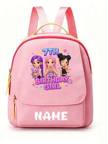 Personalized Back To School Backpack, Casual Versatile Music Idol Theme Print, Zipper Closure Nylon Material, Adjustable Shoulder Straps, Hand-Carry, Dancing, Shopping, Outdoor Trips, Birthday Gift, Aesthetic, Fandom-Core, Concert Essentials - Multicolor - View 18