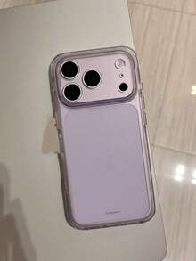 New Purple Transparent Korean Style Phone Case Compatible With Iphone 17 Pro Max, 16 Pro, 15, Premium Unique Design, Full Coverage Silicone Protective Cover For Women - Purple - View 5