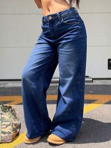 Women Jeans - Dark Wash - View 3