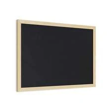 1 Pc Chalkboard With Solid Wood Frame, Multiple Sizes Available, Smooth Writing Surface, Easy To Wipe Clean, Sturdy Durable Wooden Frame, Suitable For Shop Price Tags, Student Graffiti & Teaching, Family Messages And Store Menu Display - Multicolor - View 5