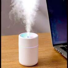 Humidificador Mini USB Portátil Difusor de Aromaterapia, Niebla Fina 360° Luz RGB Colorida Silencioso Humidificador Pequeño, Adecuado para Coche, Escritorio, Dormitorio - Mist - Ver 12