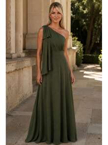 Women Dresses - Army Green - View 2