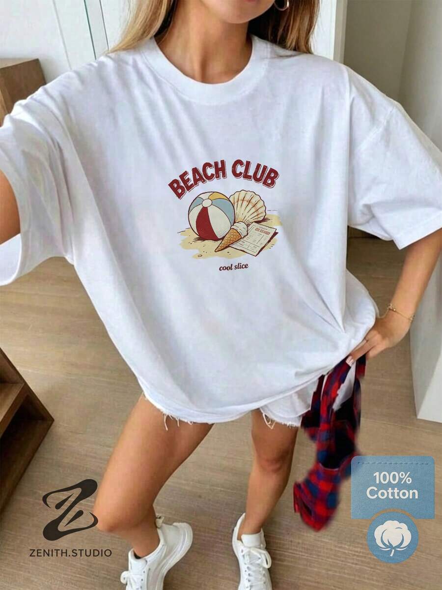 Women T-Shirts - 白色 - 查看 1