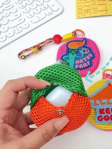 Summer Mesh Mosquito-Proof Baby Bag, Mosquito-Proof Storage Pouch, Cute Portable Hanging Ornament, Coin Purse, Keychain - Multicolor - View 6