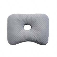 1 buah Bantal Telinga Busa Memori Berongga Motif Kupu-kupu Kotak-kotak Abu-abu Muda, Bantal Penopang Leher untuk Meredakan Tekanan Telinga Saat Tidur Miring, Untuk Penggunaan Tidur di Rumah - MultiWarna - View 13