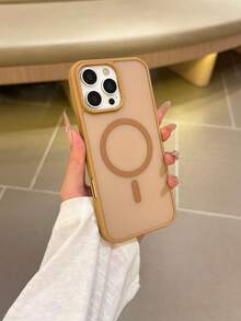 Luxury Matte Wireless Charging Shockproof Phone Case, Compatible With Apple 17/16/15/14/13/12/11 Pro Max, With Semi-Transparent Armor Protective Cover, New Model Compatible With IPhone 18 Pro Max, 18 Pro Phone Protective Case - Brown - View 2
