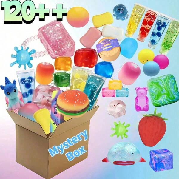 Takara Tomy 1 pieza Caja Misteriosa Ne EDoh 2026 Nueva - Squishies con forma de comida y medusas, pelotas antiestrés con remolino y pelusa, juguetes sensoriales para ansiedad y TDAH, perfectos como regalos de fiesta (estilo aleatorio)