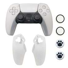Compatible With PlayStation 5, 2pcs Split Silicone Protective Covers + 4pcs Joystick Caps Set, Dust-Proof, Scratch-Resistant, Anti-Slip, Enhanced Gaming Control Feel - View 11