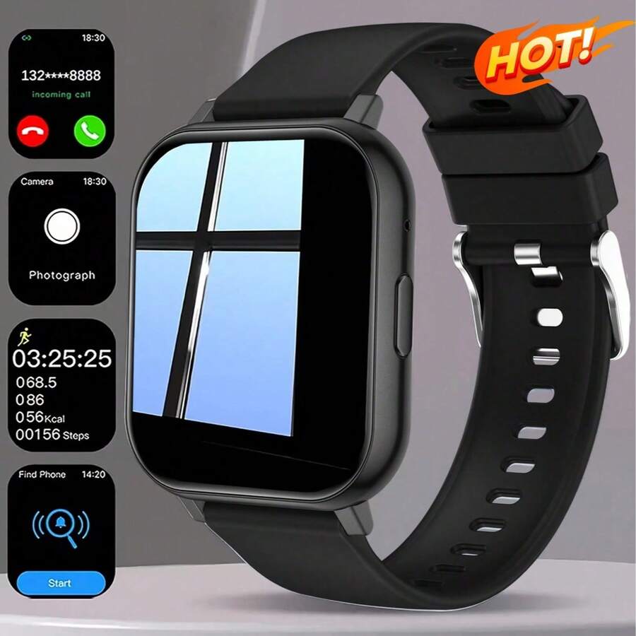 1.83 Inch HD Display Smart Sports Watch, Bluetooth Calling, Multiple Sports Modes, Sedentary Reminder And Other Functions, Suitable As Gift For Friends And Couples, Compatible With Android And IOS - 查看 1
