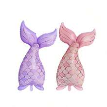 2pcs 39.3 Inch New Mermaid Themed Balloons, Ocean Decor For Birthday Party, Holiday Decoration Balloons - Multicolor - View 8