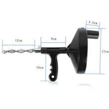 4M Manual Drain Pipe Cleaner, Hand Crank Pipe Dredging Tool, Sewer Clog Remover For Toilet Kitchen Sink Bathtub - 4 Meters - View 2