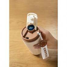 Stainless Steel Insulated Tumbler With Handle And Digital Temperature Display – 420ml - 紫紅色 - 查看 2