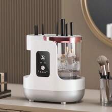 SOKANY Electric Makeup Brush Cleaner, Wash & Dry All-In-One, One-Click Deep Cleaning/Stain Removal + Fan Fast Drying Ready To Use, Doesn't Damage Bristles, USB Powered, Compact & Elegant, Great Gift For Girls - Handheld Scrubber - View 12