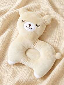 momscare 1pc Baby Pillow, Ultra Soft & Breathable, 3-6 Months Infant Use, Head Support Design - Apricot - View 1