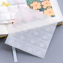 10 Sheets Transparent Round Dot Double-Sided Adhesive Patches Set, 200 Pcs Clear Circle Tape Dots For Journal Scrapbook DIY Craft Decor Stationery Supplies - Polka Dot - View 1