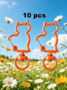 10/100pcs Multi-Color Metal Lobster Clasp Keychain, Classic Hook Chain Suitable For Jewelry Making Pendant Accessories - Keychain - View 23