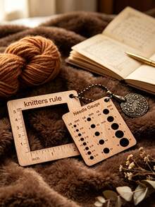 Knitting Gauge Ruler Travel Portable Ruler - Multi-Functional Hand Knitting Tool, Suitable For Knitting, Crochet, Sewing, Portable Gauge Ruler For Hand Knitting Crafts, Suitable For Making Sweaters, Scarves, Hats And Other Home Handmade Products, With Precise Knitting Density Measurement Function. Ideal Choice For Sewing And Knitting Enthusiasts, Amateurs And Professionals. - A - View 6