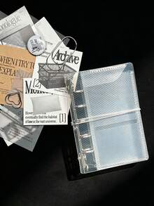 M5/A6/A7 PP Loose-Leaf Binder, Portable Transparent Loose-Leaf Binder, Photo Storage Bag, Transparent Sticker Album, Loose-Leaf Sticker Album And Photo Album | Budget Planner, Office Diary, Suitable For School, Planning Enthusiasts, Commuting And Storage - Binder - View 5