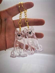 1/2件寵物品種設計寵物毛髮儲存鑰匙圈－可愛坐姿狗（黃金獵犬/比熊犬/柴犬/法鬥/鄉村狗/薩摩耶）設計，附鍊條－狗狗飼主的理想選擇－鑰匙圈紀念品，可用於儲存與保存寵物毛髮，可掛在鑰匙、包包或旅行用品上－適合狗狗愛好者的聖誕節、萬聖節、返校季完美紀念禮物 - 彩色 - 查看 18
