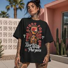 Women T-Shirts - 黑色 - 查看 4